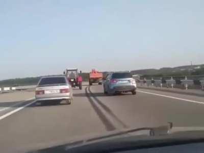 Russian tractor goes vroooooom