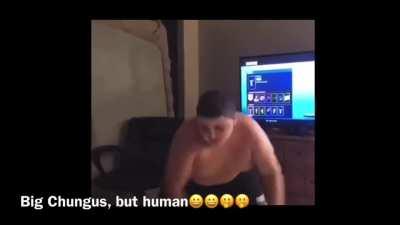 Big Chungus plays Fortnite (cringe)😔😔😔