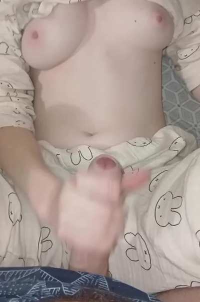 great load of cum for my tits