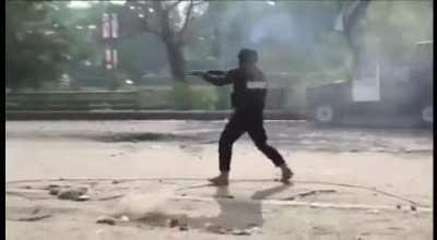 Rangers throw rocks and fire shotgun at PTI activists