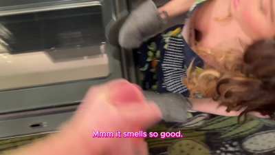 Making Thanksgiving Dinner and he came on my face