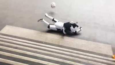 stormtrooper going down the stairs