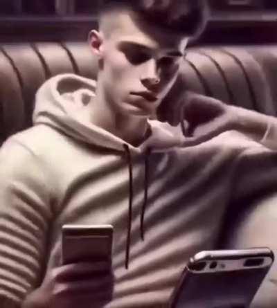 The evolution of the relationship between humans and electronic devices from 1910 to 2030 using Al.