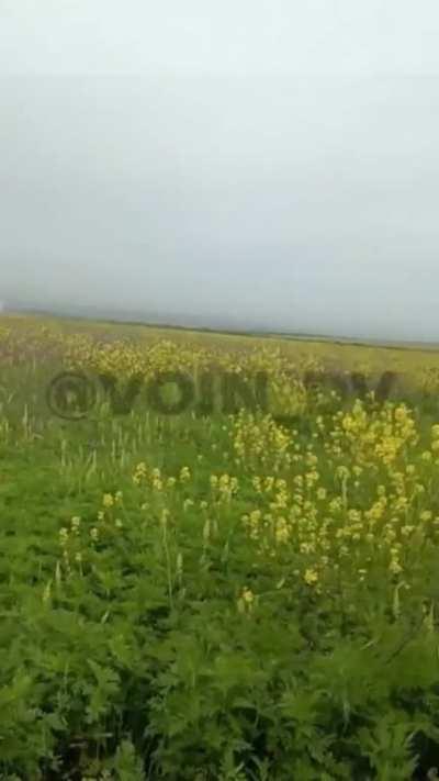 Ru POV: ATGM team successfully hits enemy tank. Zaporozhye.