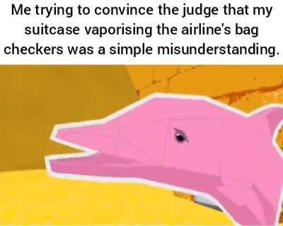 your honour lets not jump to conclusions here.