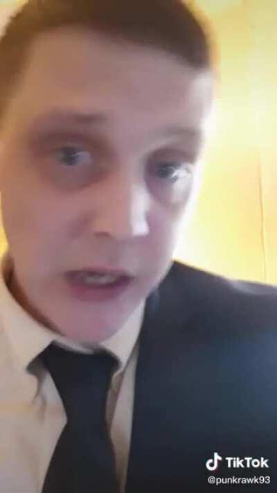 Maybe he can finally quit his job at the haunted house