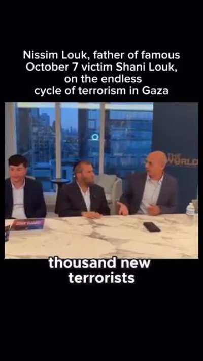 Shani Louk’s Nazi father justifying the killing of 5 year olds in Gaza