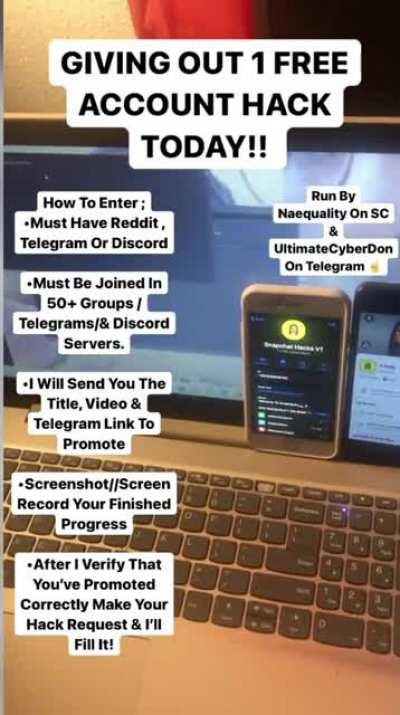 We’re celebrating hitting 50k subs by giving out a FREE hack to anyone who can promote our ad on Reddit, Telegram, Discord & more! Hit naequality // UltimateCyberVendor on telegram for instructions on your FREE HACK. Link In Comments