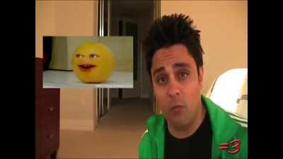 ray william johnson is the angry little retarded fruit in the annoying orange cinematic universe