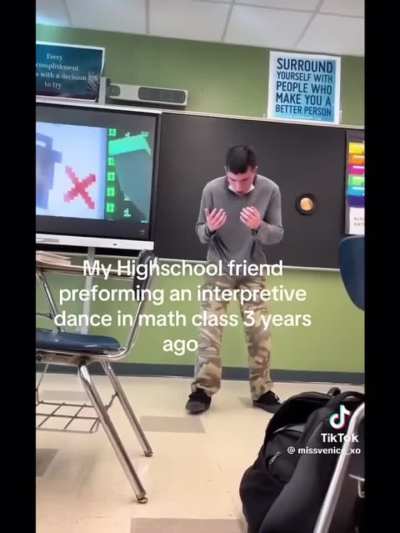 Kid tweaks out in high school to oki doki song