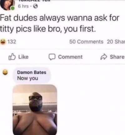 Chad sends legitimate pic