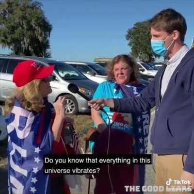 Trump supporters believe they “don’t have the vibrational frequency” to get COVID