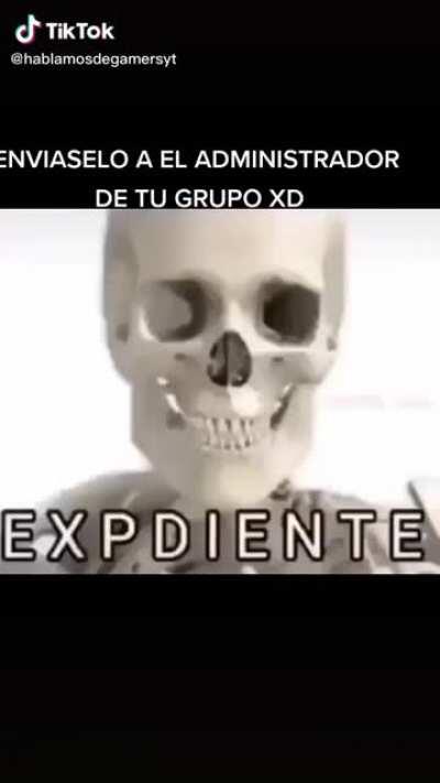Mándaselo al admin de tu grupo xd