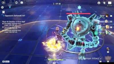 Albedo E Glitch | I'm not the first but I'd like to point out this glitch on Albedo making characters teleport high into the air. This has happened to me before and thought I can share about this