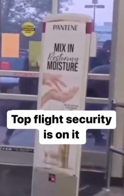 To stop a thief by locking the automatic sliding doors