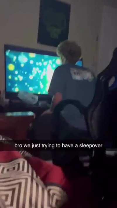 Just a sleepover bro