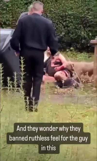 [WARNING: GRAPHIC] Middle-Aged Man Torn Apart By Pitbulls, Bystanders Helpless to Stop Attack