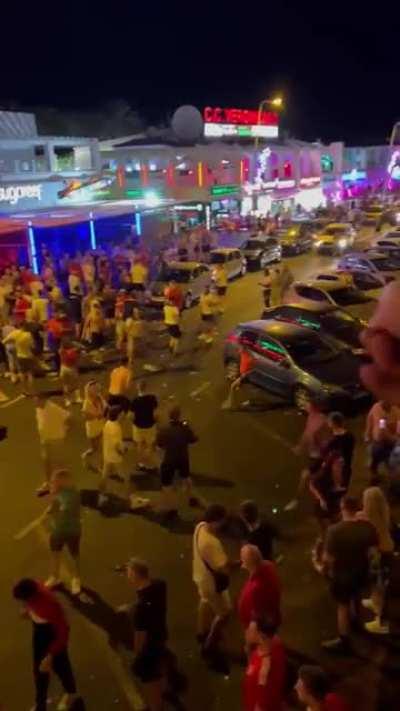 England vs. Wales kicked off early in Tenerife