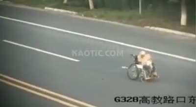 Grandma gets left in the middle of the road after an accident 😳 nsfw