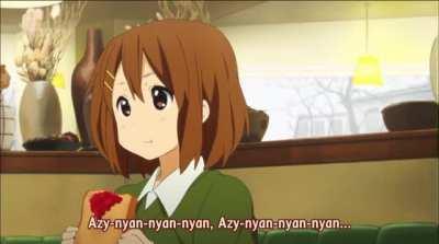 Azusa being a tsundere