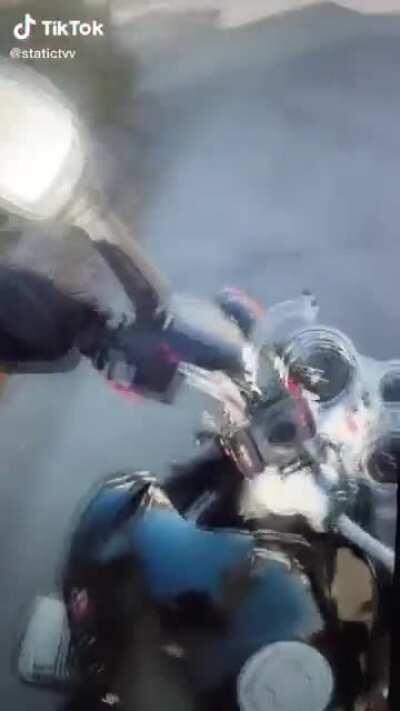 Motorcyclist needs to pay for gas again