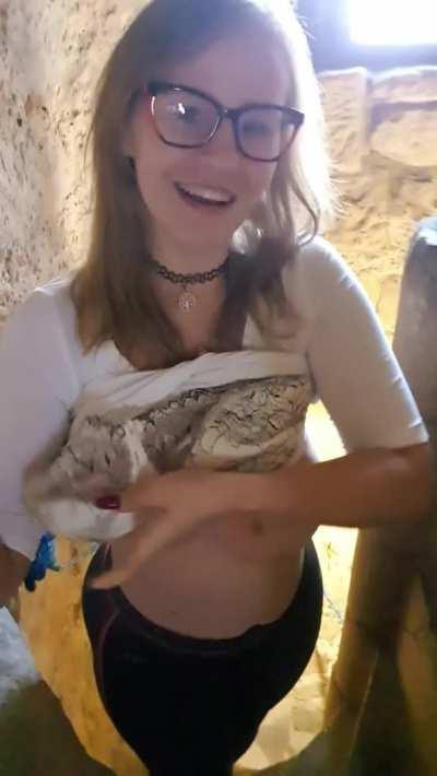 A guided tour of the castle, because I like history, and for you, quick bouncing boobs. Kisses