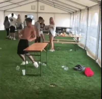 Man Vs. Table
