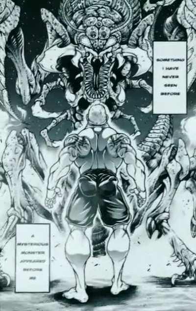 baki as an eldritch horror abomination animated