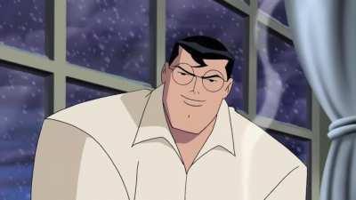 Superman brings J'onn home to Smallville for Christmas [from the Justice League holiday episode 