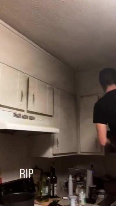 Putting water on a grease fire