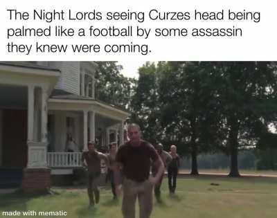 She gonna take his head? Not on the Prophets watch.