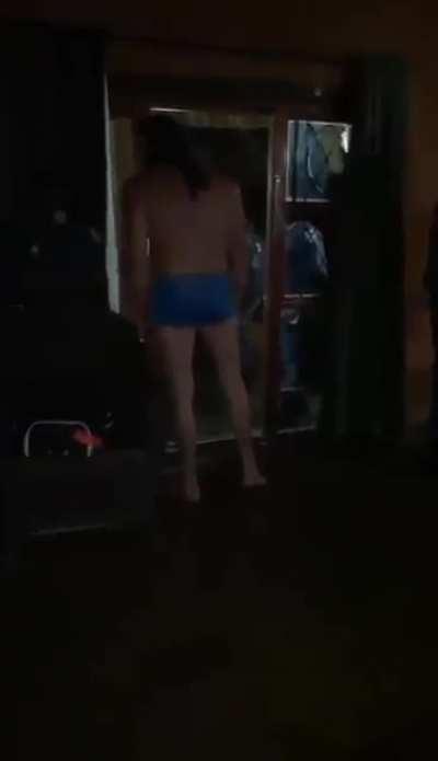 Grabbing a police officer's firearm