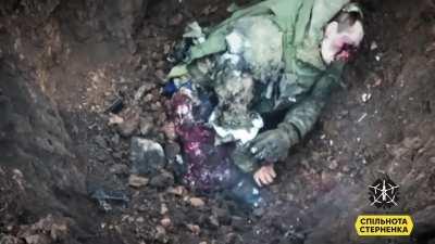 FPV drone cuts a russian soldier in half. Extremely NSFL/Graphic. 