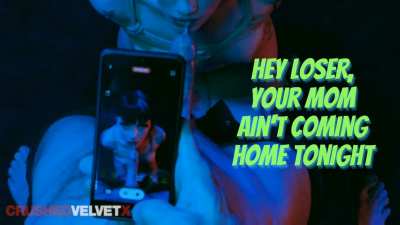 Try to sleep without your mommy around!