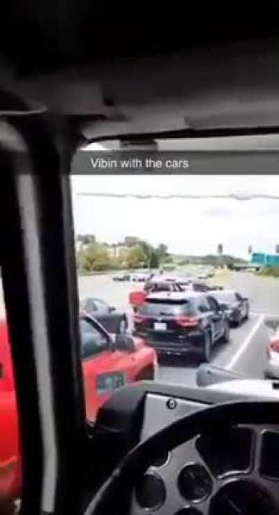 Making music with big toys.