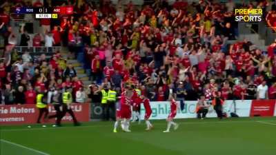 Nisbet Goal and Pitch Invasion