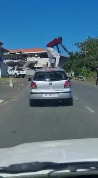 Car surfing