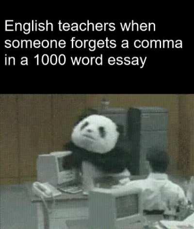 And they make you write another one its importance