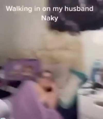 If she walked in, I’d run out 