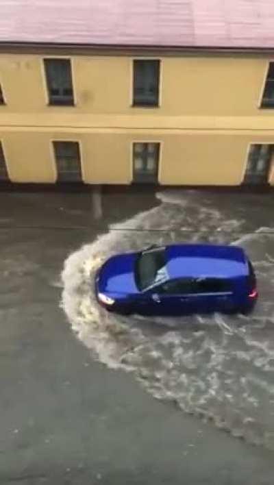 Unwetter in Halle (Saale) vom Sonntag