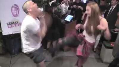 Sophie Turner Ballbusting! Wish more actresses did this.