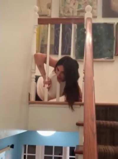 When what you thought would be a silly prank video turns into you legitimately being stuck...