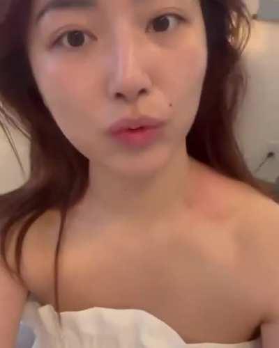 Janet glowing after her facial