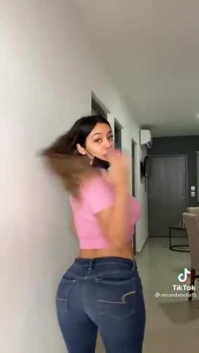 The girl in the pink though