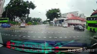 Jaywalkers feeling entitled that cars should give way to pedestrians when pedestrian light is red.