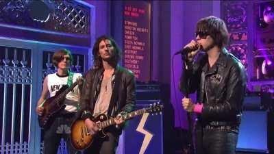 The guys performing Life Is Simple In The Moonlight on SNL 2011 (can't find on YouTube either)