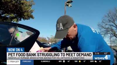 WSMV4 TV News. NHA Food Bank. November 12th 2025