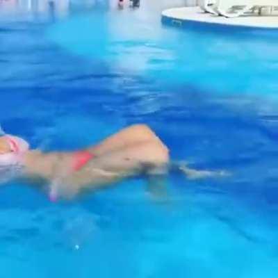 Swimming in the pool