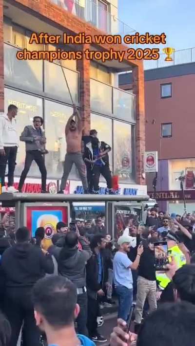 I never expected to see an Indian Homer Simpson and Ned Flanders waiting at a bus stop in Wembley.