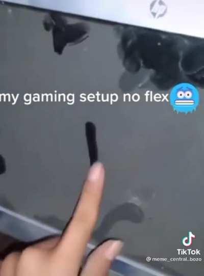 My gaming setup no flex 🥶